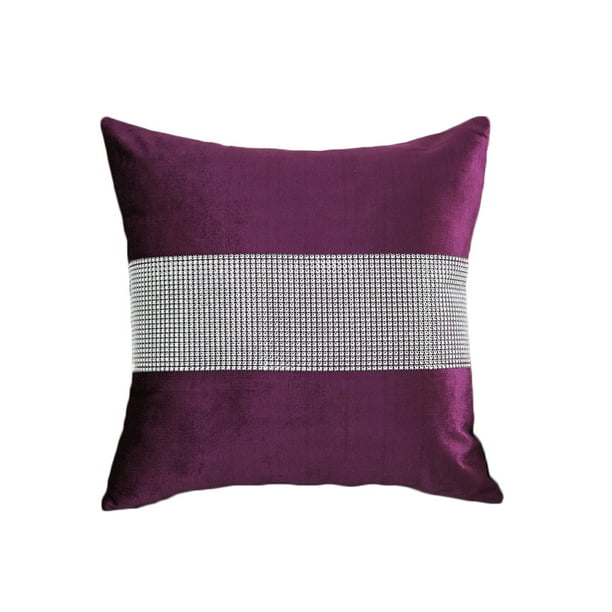 18/" Rhinestone Velvet Throw Pillow Case Cushion Cover Home Sofa Decor New